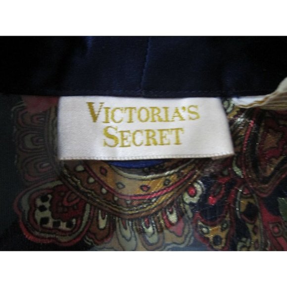 Vintage Victoria's Secret Gold Label Sheer Floral Paisley Robe One Size GUC - Picture 5 of 12